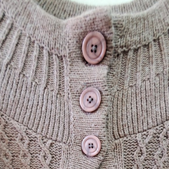 Heavy Knit Three Button Shrug - Picture 6 of 10